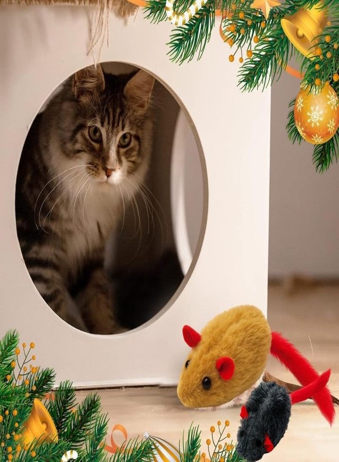 KittuPet ألعاب قطط KittuPet للقطط الصغيرة - مجموعة ألعاب تفاعلية على شكل فئران قطيفة، حيوانات محشوة ناعمة مثالية للاستخدام مع الحيوانات الأليفة (لون عشوائي) - Image 5